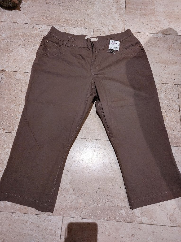nieuwe taupe kleurige 7/8 broek m48 miss etam, Vêtements | Femmes, Enlèvement ou Envoi, Brun, Pantalon ou Jeans, Neuf