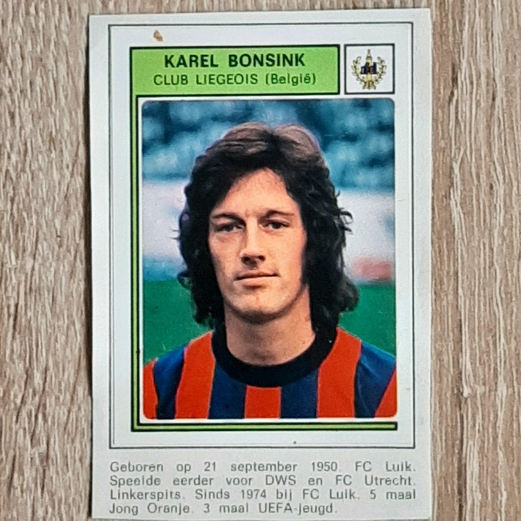 Photo de football belge de Karel Bonsink Liegeois., Envoi, Utilisé, Affiche, Image ou Autocollant