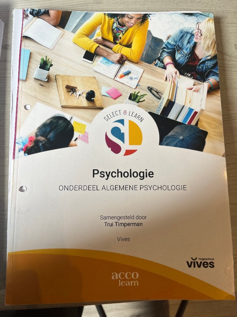Algemene psychologie, Livres, Livres d'étude & Cours, Enlèvement ou Envoi, Comme neuf, Enseignement supérieur