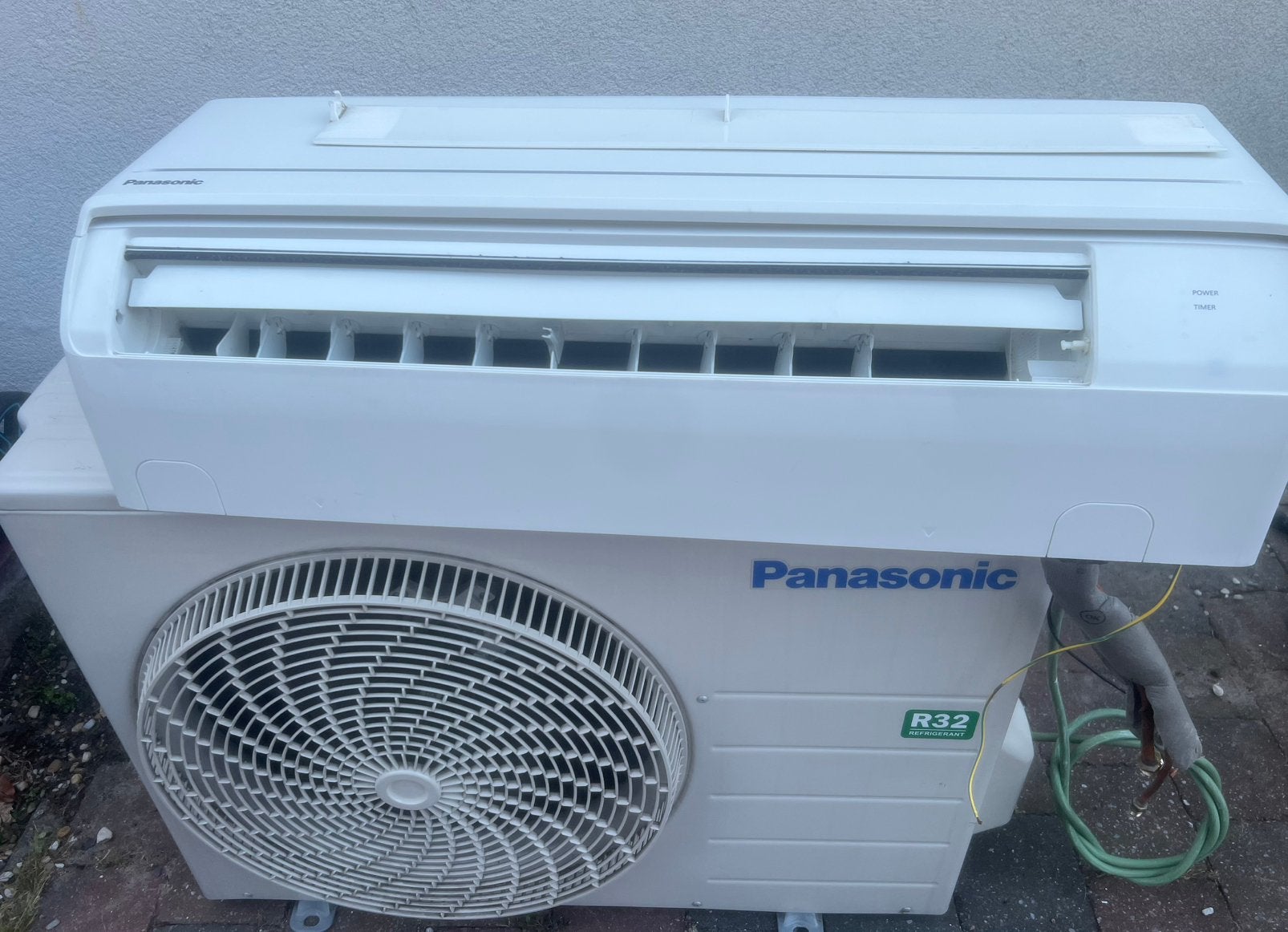 Airco panasonic 5kw, gebruikt, Ophalen, Koelen en Ontvochtigen, Zo goed als nieuw, Afstandsbediening