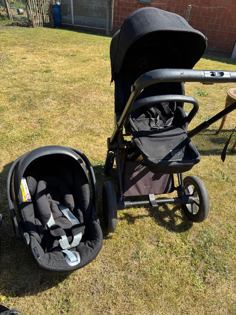 Zwarte cybex buggy met toebehoren, Ophalen, Gebruikt, Overige merken