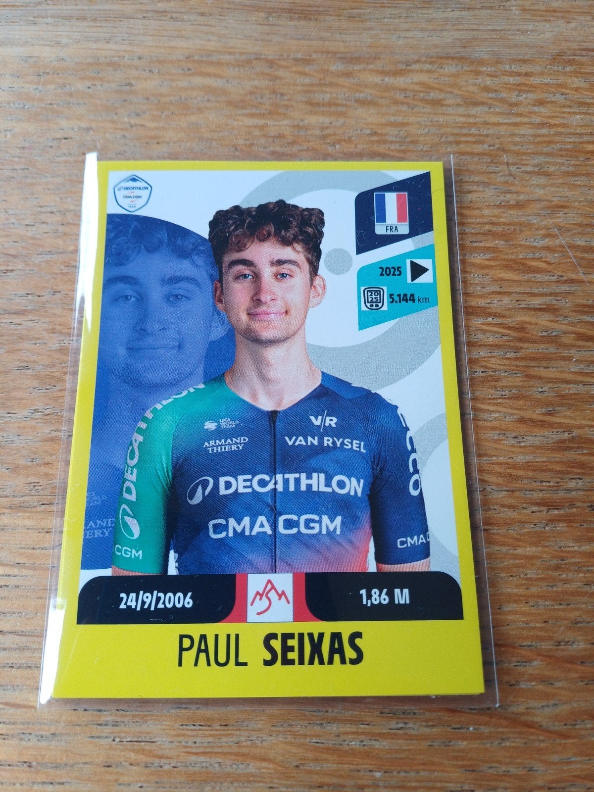 Panini TDF 2026 Paul Seixas, Envoi, Autocollant