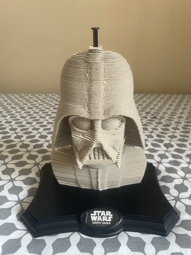 Buste Puzzle 3D Educa Star Wars – Dark Vador avec socle, Ophalen, Zo goed als nieuw, Beeldje of Buste