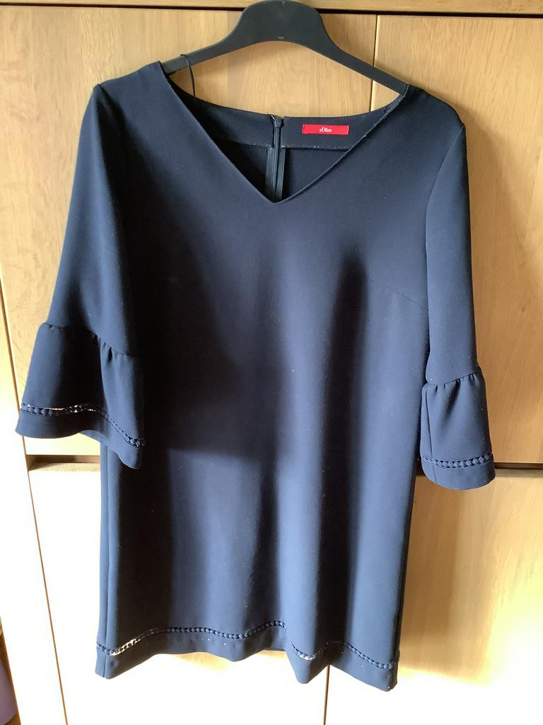 Marineblauw kleedje S.Oliver maat 42, S.oliver, Enlèvement ou Envoi, Comme neuf, Bleu