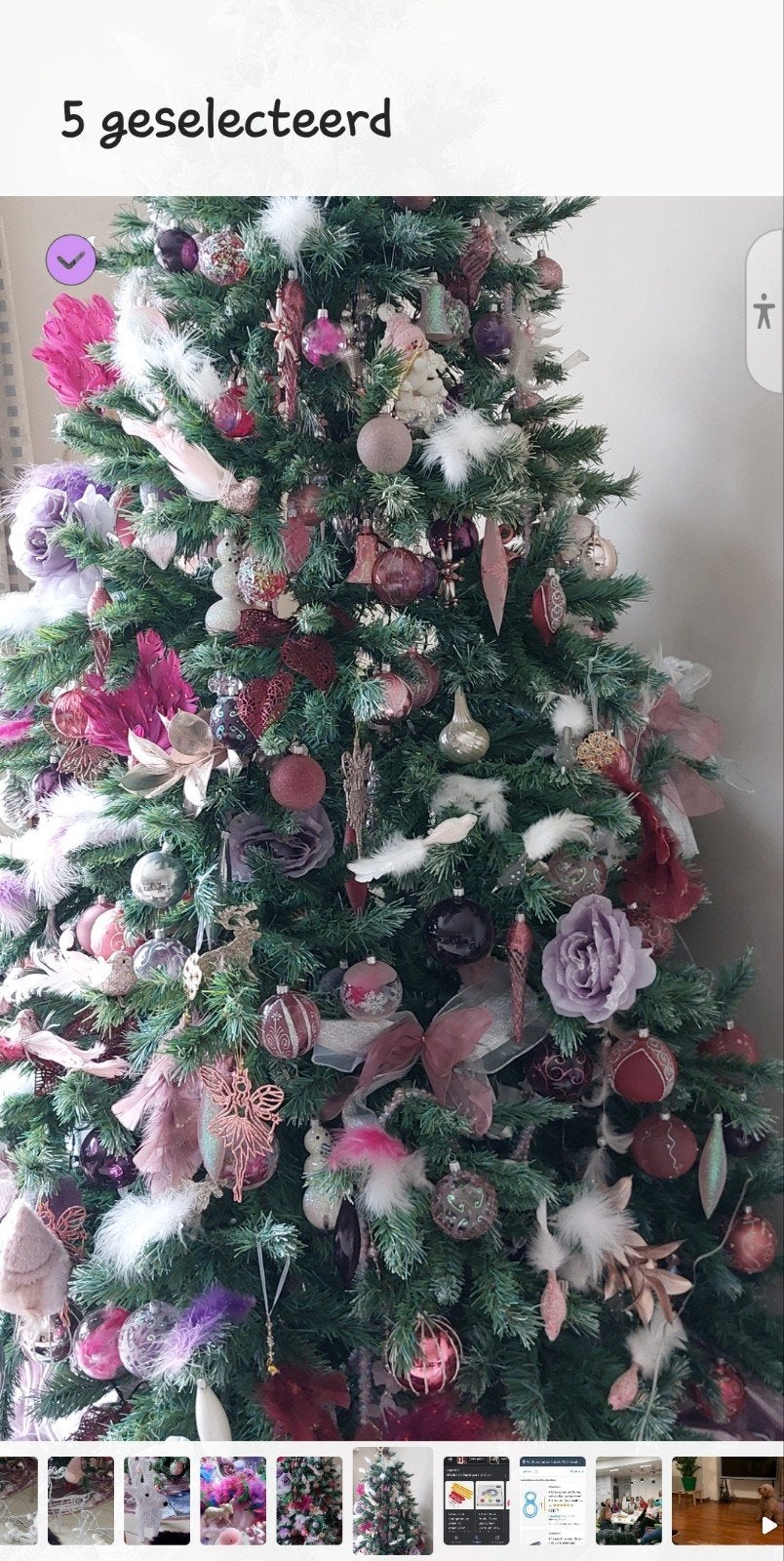 Kerstboom met versiering, Diversen, Ophalen, Zo goed als nieuw
