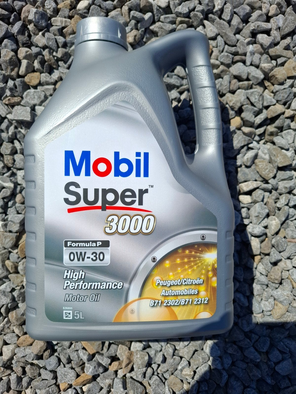 5l d'huile moteur OW-30 Mobil Super 3000., Ophalen