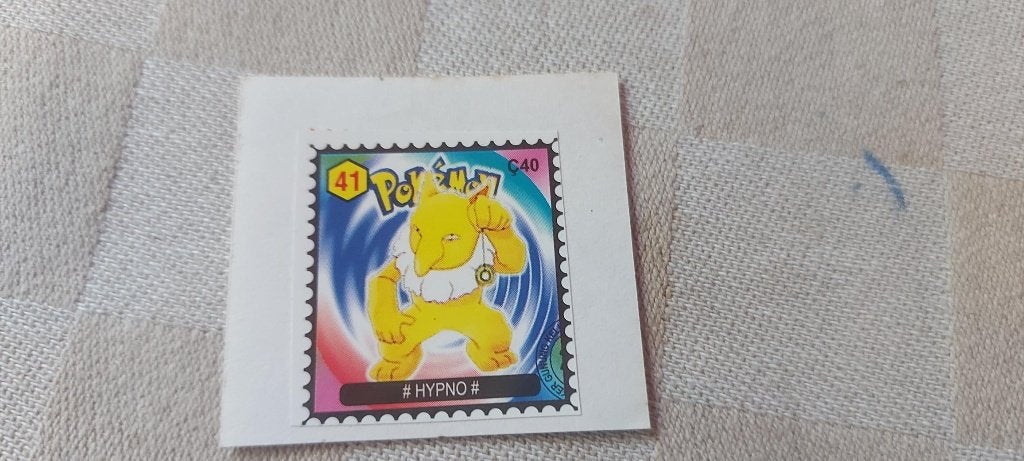 pokemon postzegel zeldzaam gelimiteerd Hypno, Ophalen of Verzenden, Nieuw, Overige typen