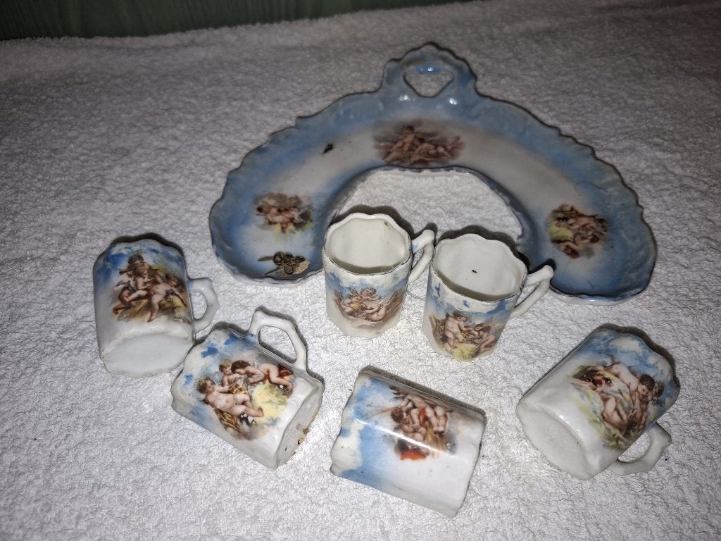 oud porseleinen servies, jaren 1800-1900, Antiek en Kunst, Ophalen of Verzenden