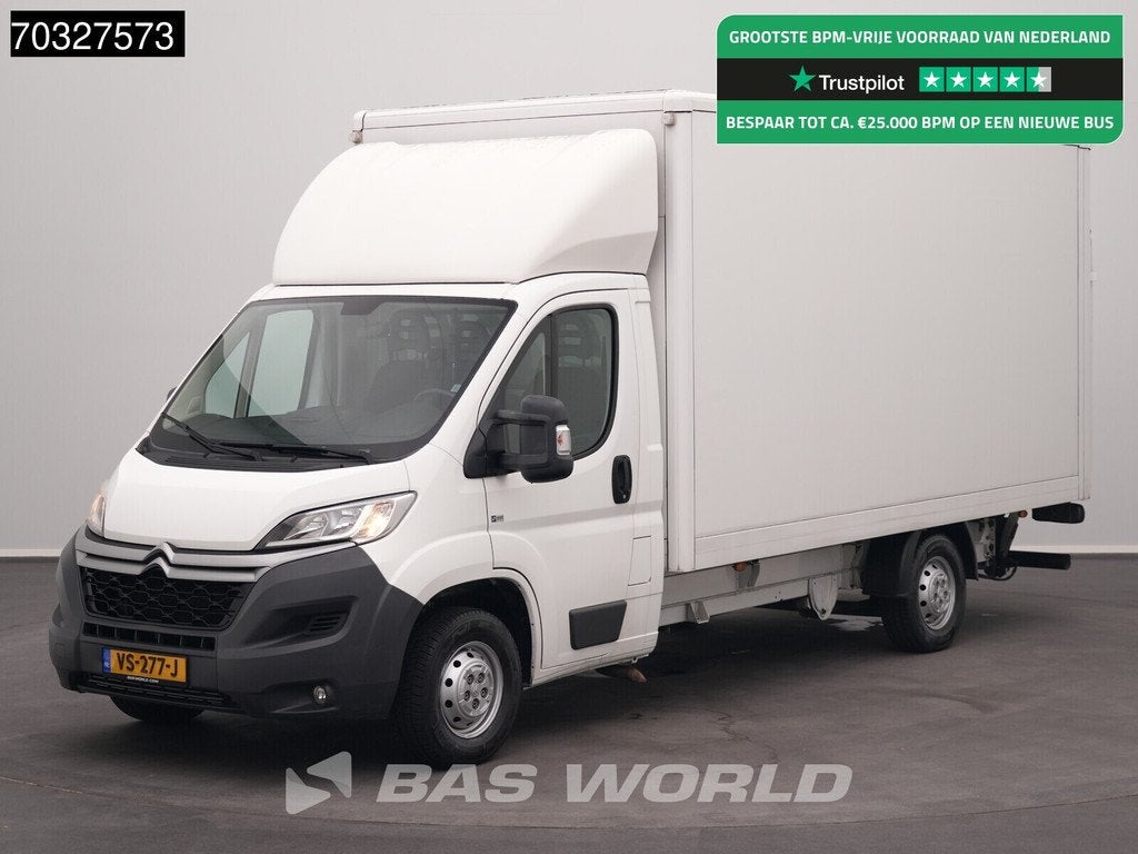 Citroën Jumper 130pk Laadklep Bakwagen Airco APK 01-2027 Eu, Auto's, Euro 5, Stof, Gebruikt, 4 cilinders