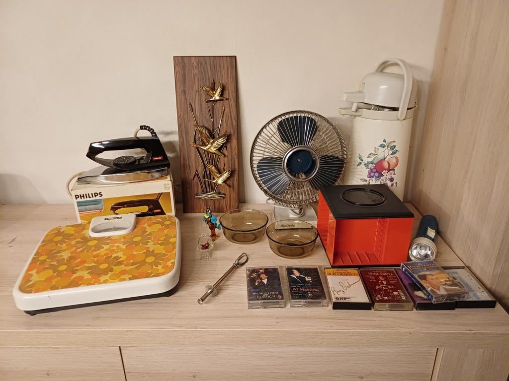 Lot vintage spullen, Ophalen