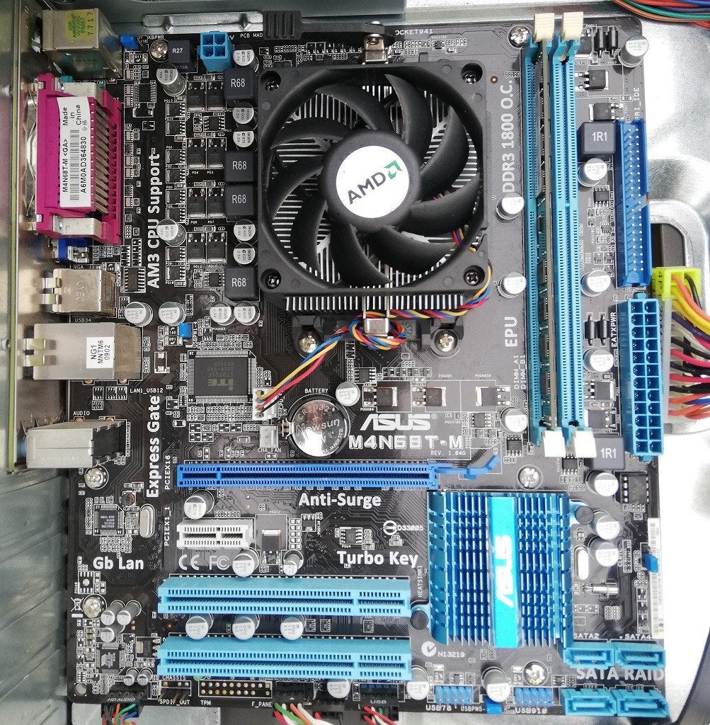 Asus M4N68T-M Moederbord Set (AMD Athlon II X2 250 ), Informatique & Logiciels, Enlèvement ou Envoi, Autres types, DDR3, Socket AM3