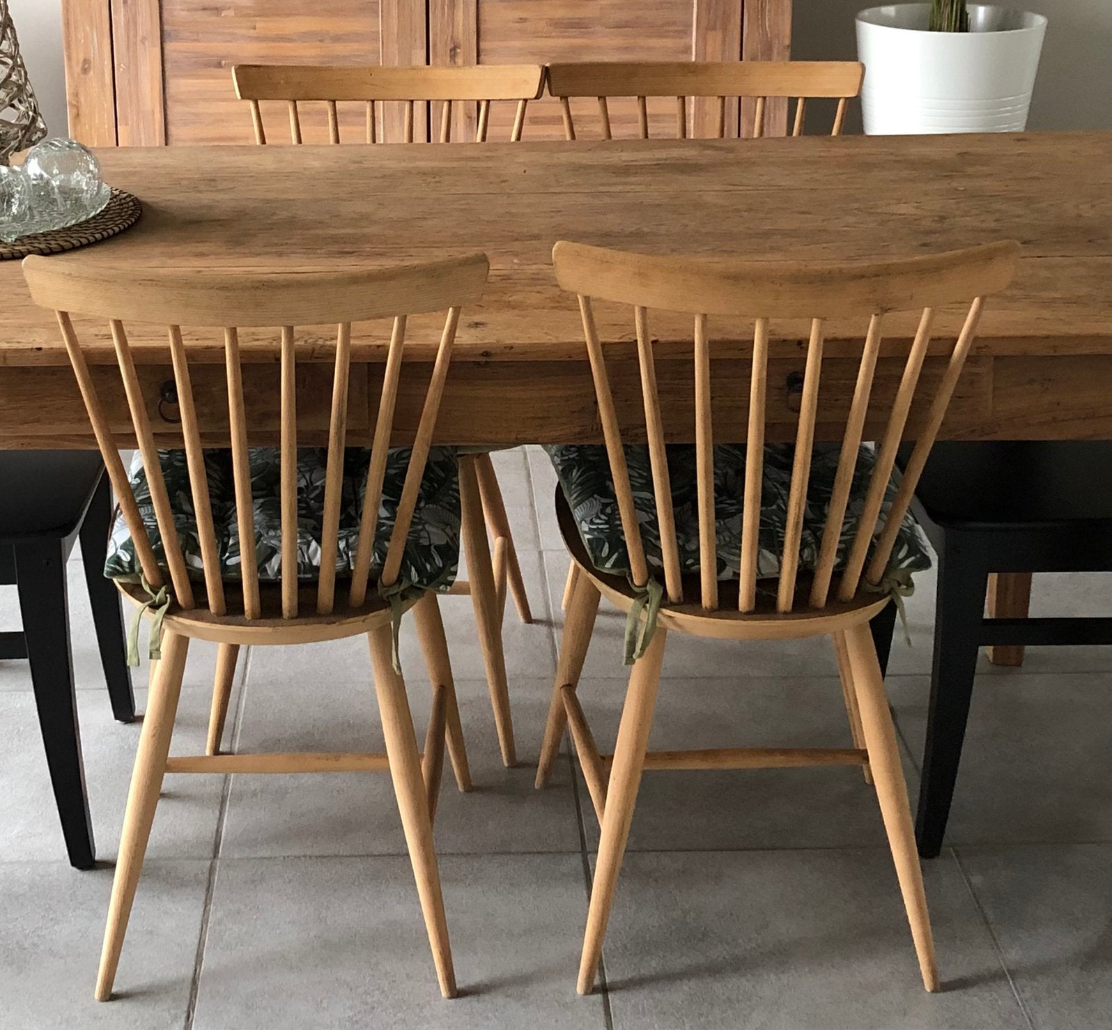 4 houten stoelen, Ophalen, Gebruikt