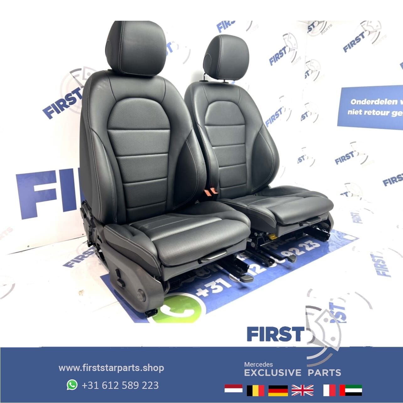W205 C43 AMG interieur Mercedes C Klasse leer bekleding stoe