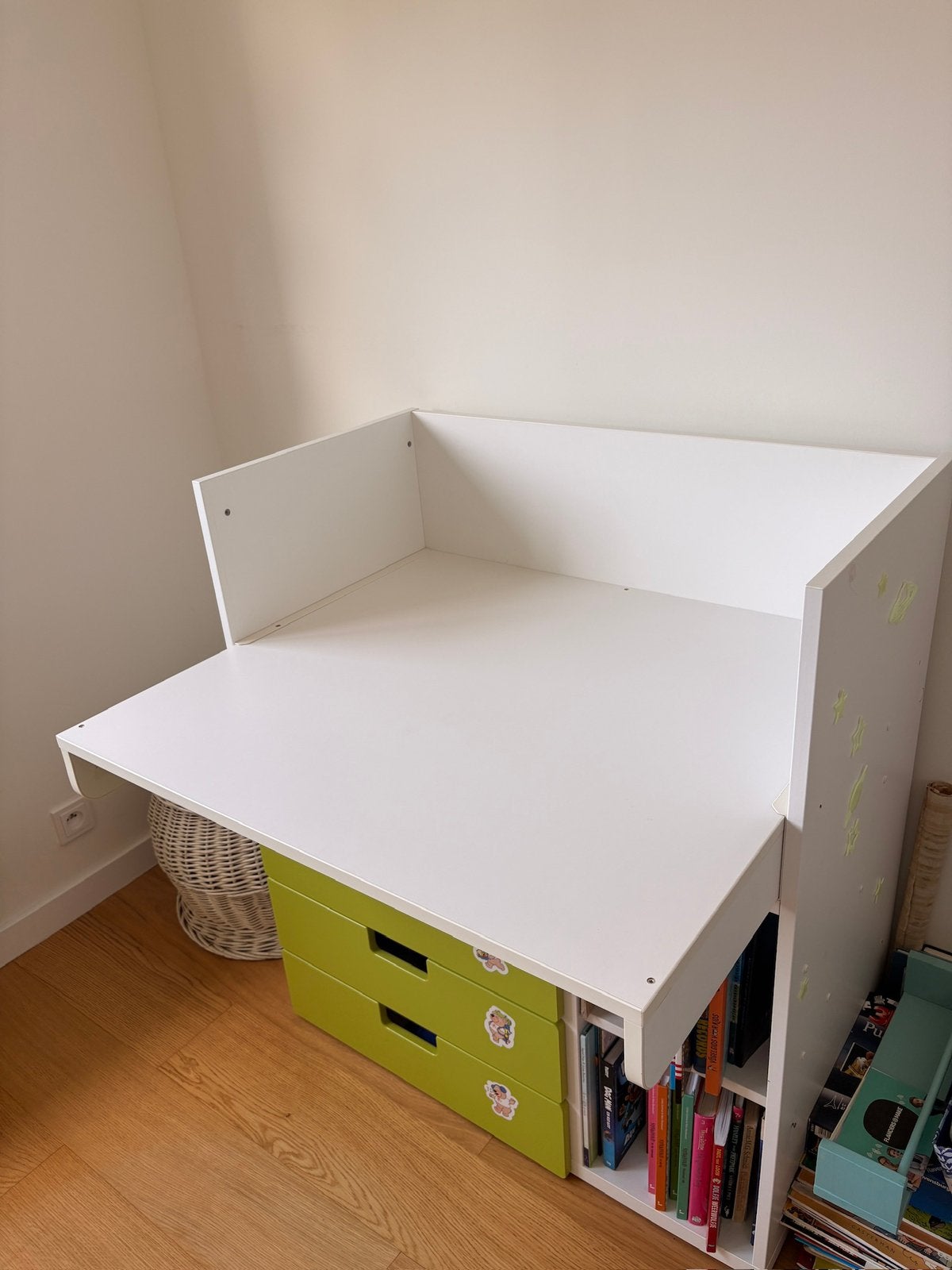 Bureau - ververstafel ombouwbaar Ikea, Ophalen, Gebruikt