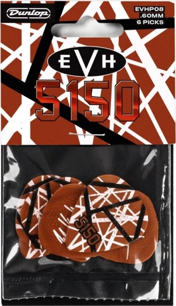Jim Dunlop Eddie Van Halen 5150 Max Grip plectrum 6-pack, Muziek en Instrumenten, Ophalen of Verzenden, Nieuw, Akoestische gitaar
