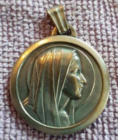 médaille religieuse centenaire lourdes  (x2050), Enlèvement ou Envoi, Utilisé, Bijoux, Christianisme | Catholique