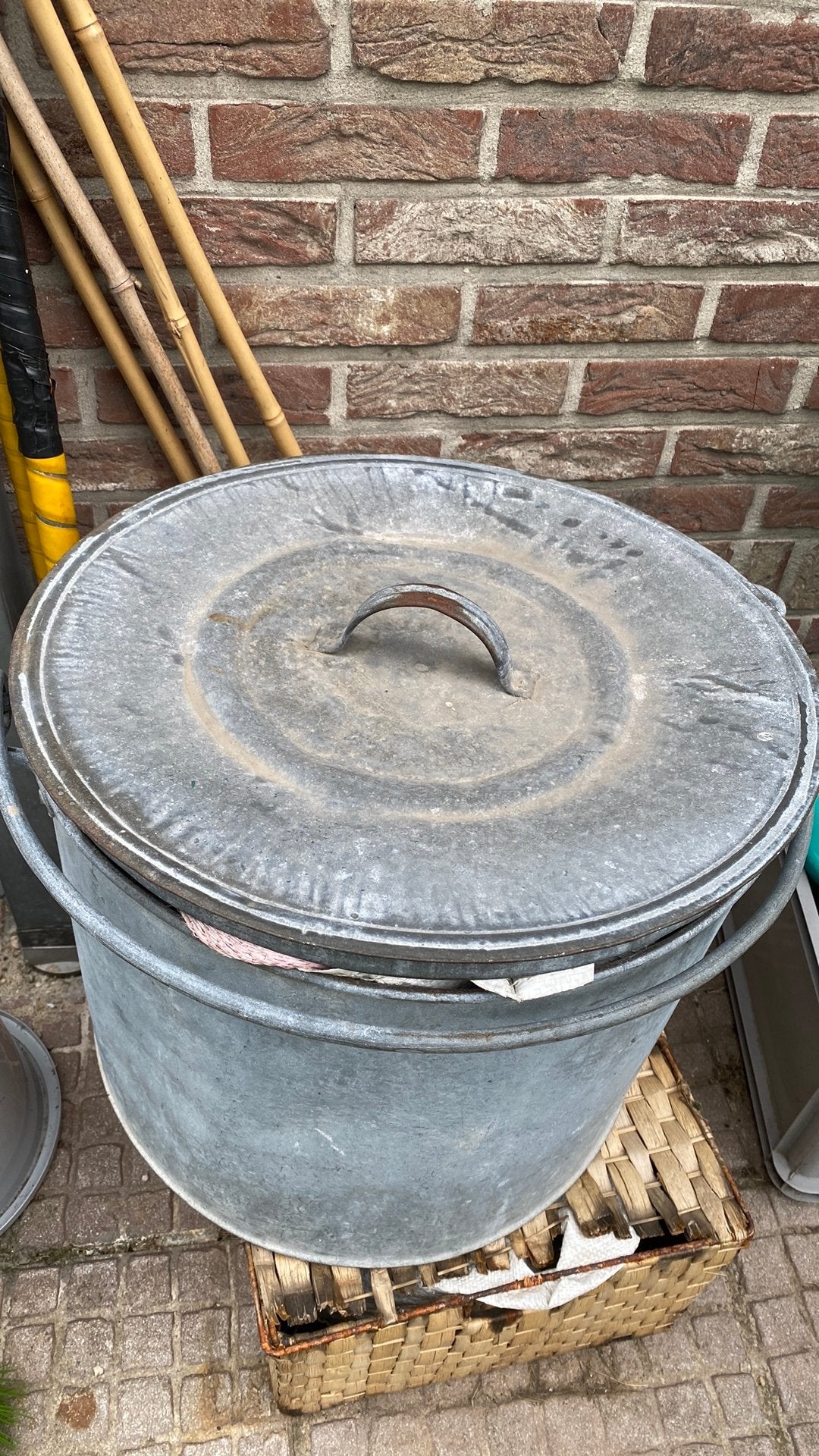 Oude aluminium ketel, Huis en Inrichting, Emmers, Ophalen, Gebruikt, Aluminium