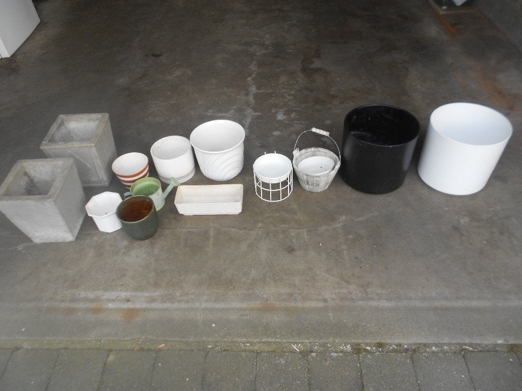bacs cache pots garnitures attaches, Jardin & Terrasse, Enlèvement, Comme neuf
