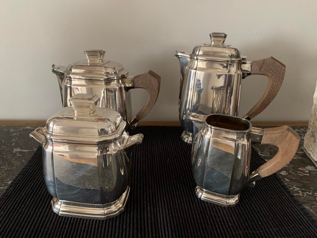 François Frionnet art deco thee- en koffieset, Ophalen