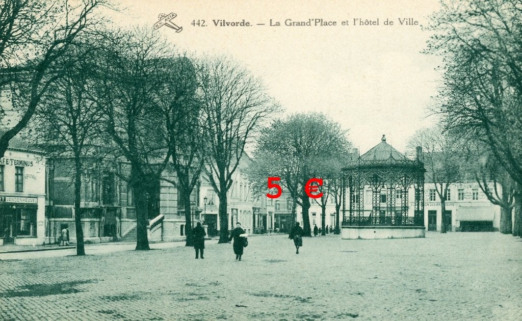 carte postale - Grand Place - Vilvorde, Collections, Envoi