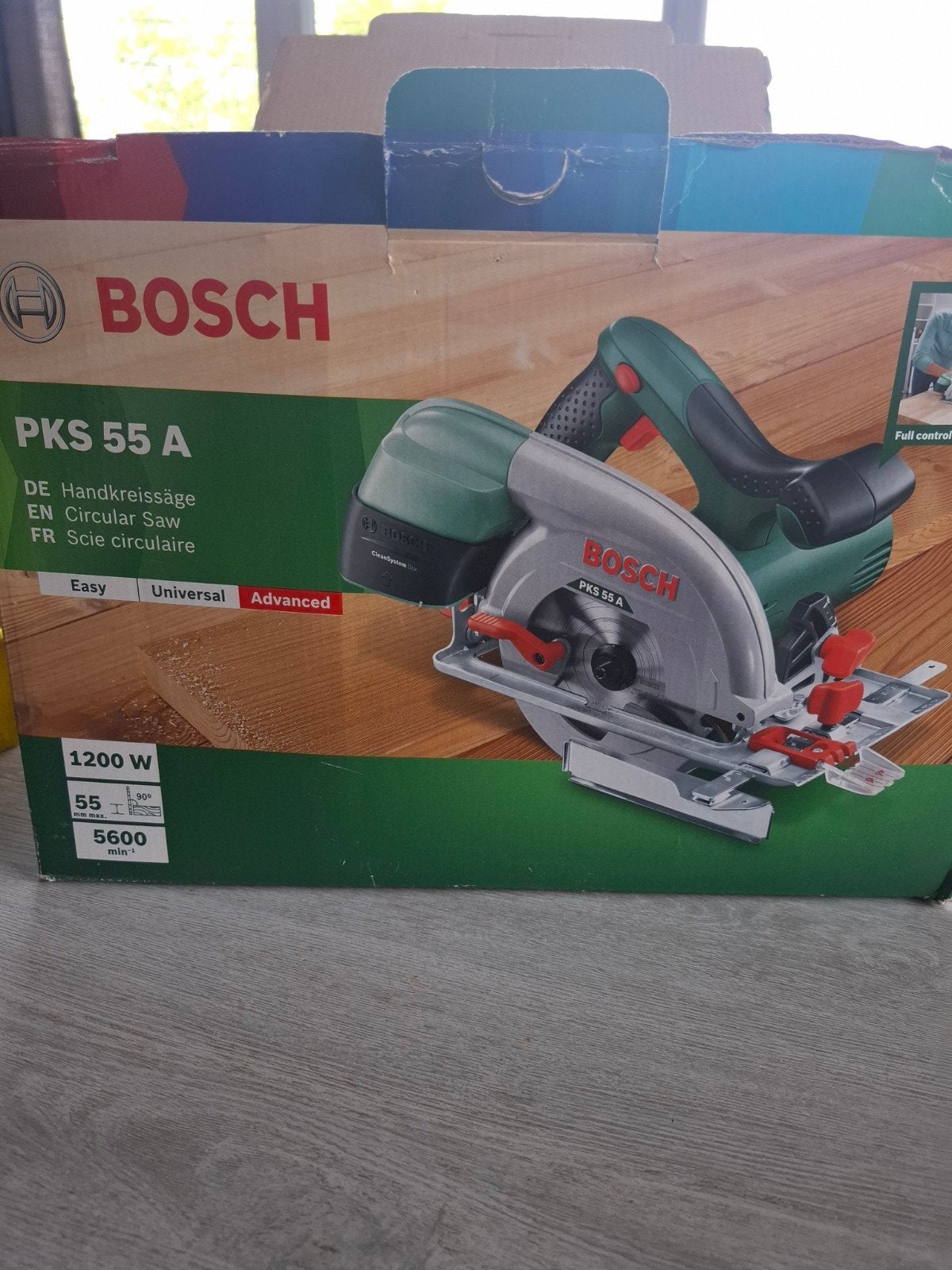 scie circulaire bosch pks 55 A, Bricolage & Construction, Enlèvement, Comme neuf, Scie circulaire