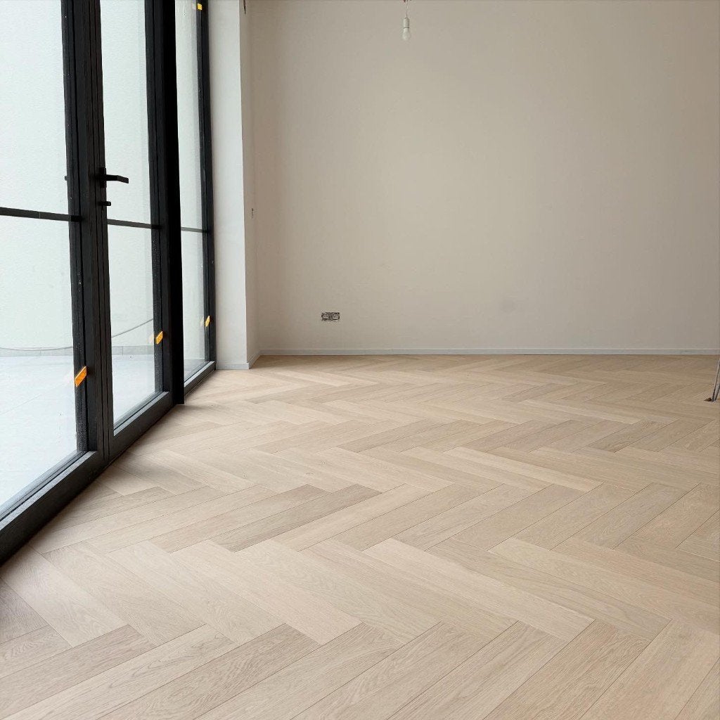 Visgraat parket, eik prime, 14/3x120x600mm, invisible 24,5m2, 50 tot 150 cm, Nieuw, 10 m² of meer, 10 tot 30 cm