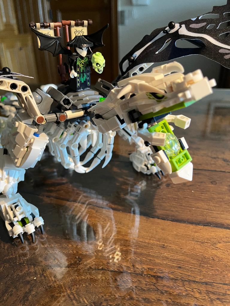 LEGO NINJAGO Skull Sorcerer's Draak 71721, Gebruikt, Lego, Ophalen of Verzenden, Compleet