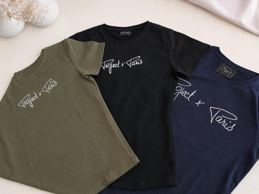 Lot de 3 t-shirts Project X Paris – Comme neufs, Kleding | Dames, Ophalen, Zo goed als nieuw, Blauw
