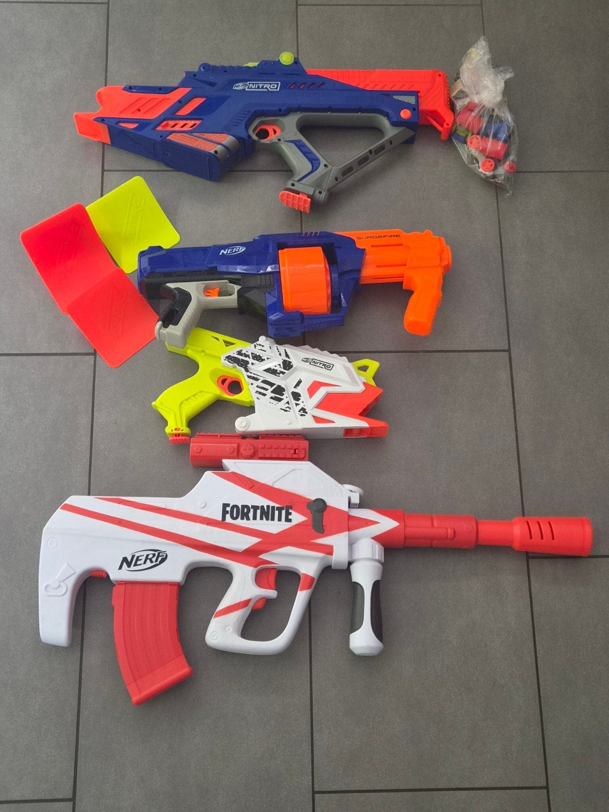 Nerf, Ophalen
