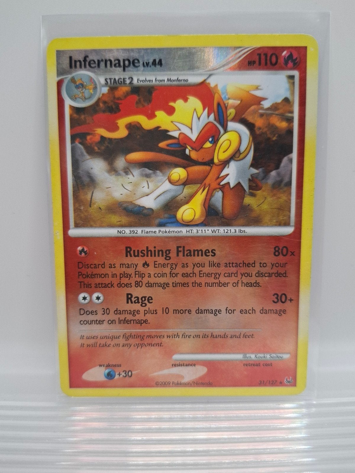 Infernape reverse holo 31/127 platinum, Ophalen of Verzenden
