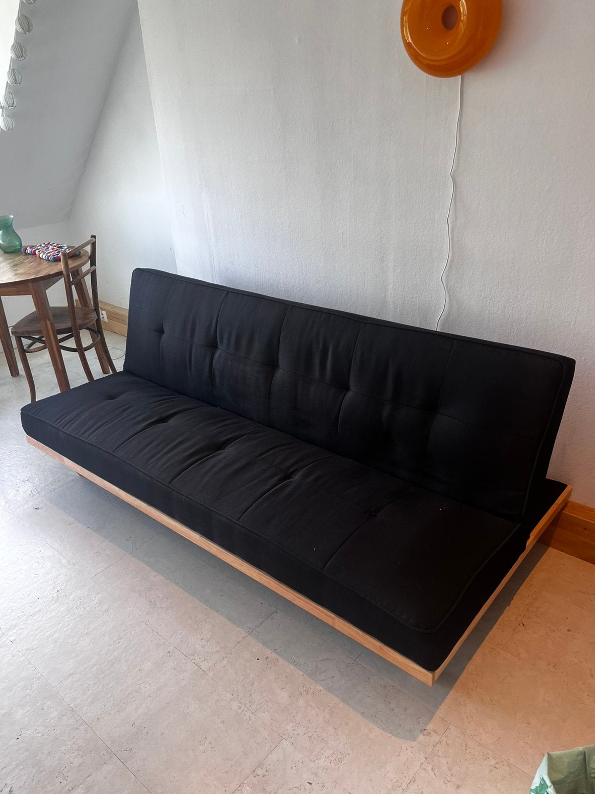Zetelbed 2m op 1,5m, Huis en Inrichting, Slaapkamer | Slaapbanken, Ophalen, 140 cm, Zo goed als nieuw, Twijfelaar