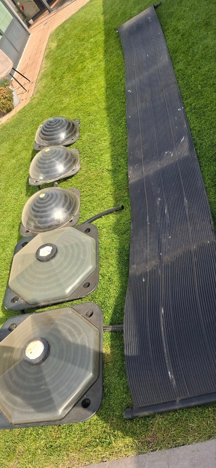 5 solar bollen en 1 mat, Tuin en Terras, Ophalen, Verwarming