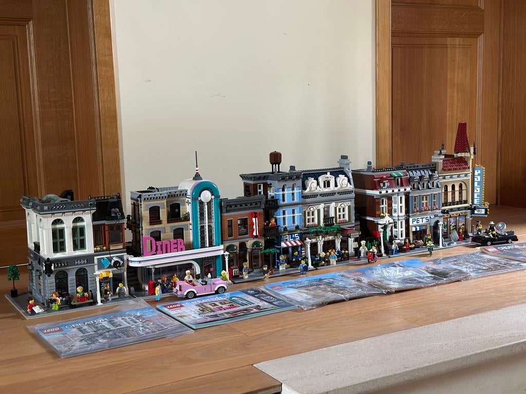 6 Lego Modular (10251, 10260, 10246, 10243, 10218, 10232), Enfants & Bébés, Jouets | Duplo & Lego, Instructions incluses, Lego