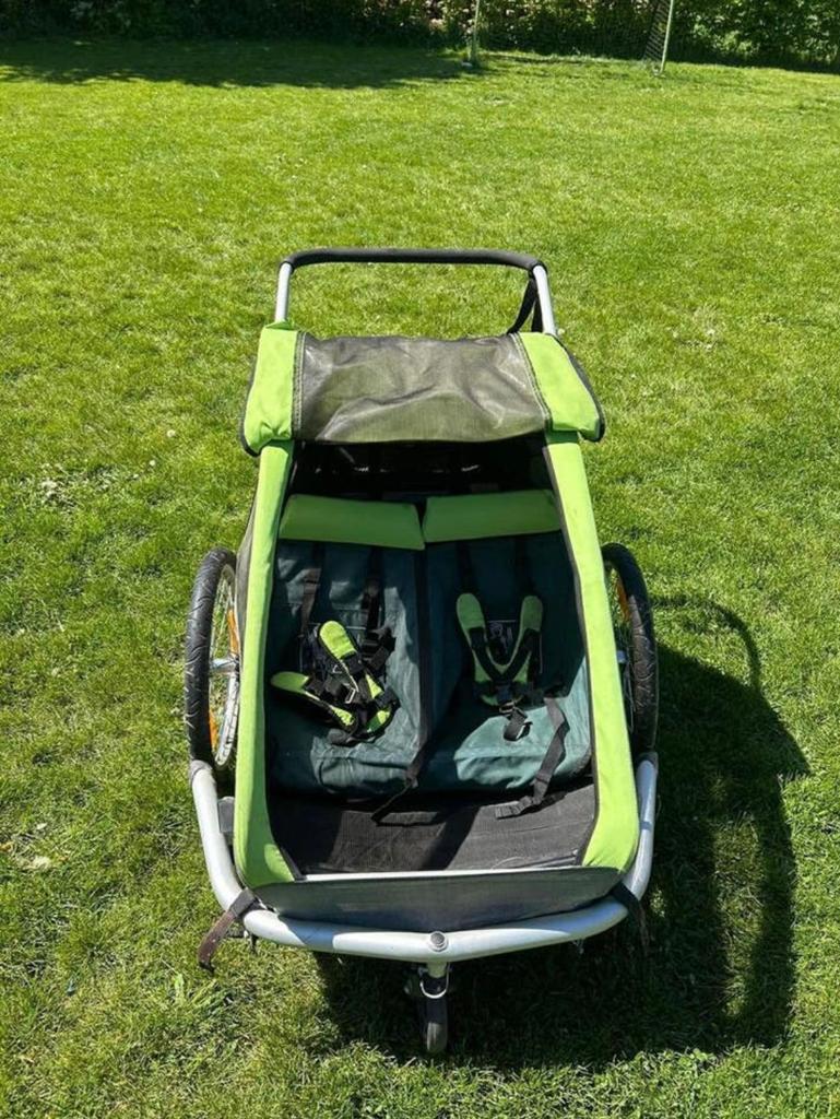 Multifunctionele Croozer 2 kids fietskar + buggy + jogger, Ophalen, Gebruikt, Opvouwbaar, 20 tot 40 kg