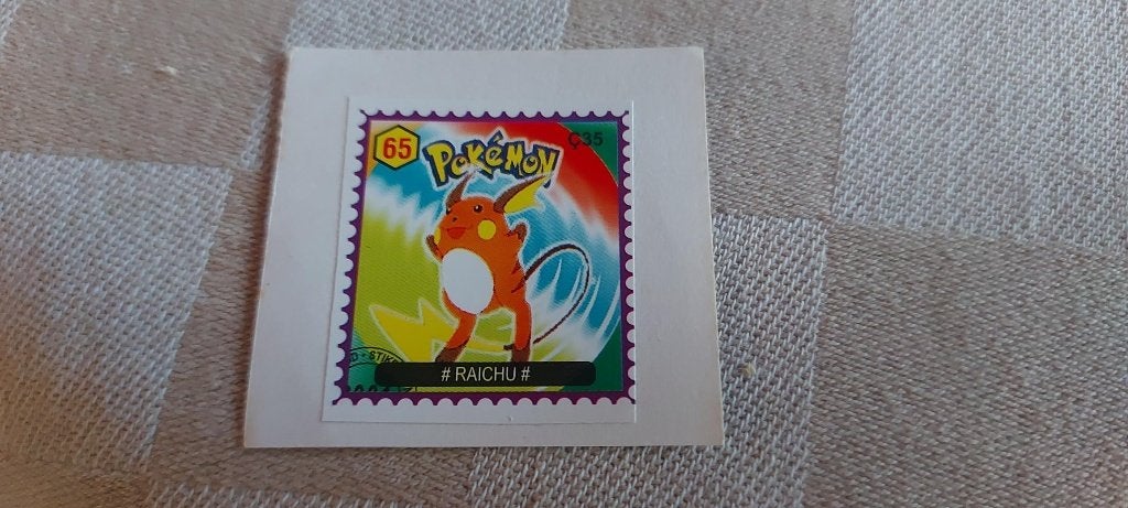 Timbre Pokemon Rare Limité Raichu, Enlèvement ou Envoi, Neuf, Autres types