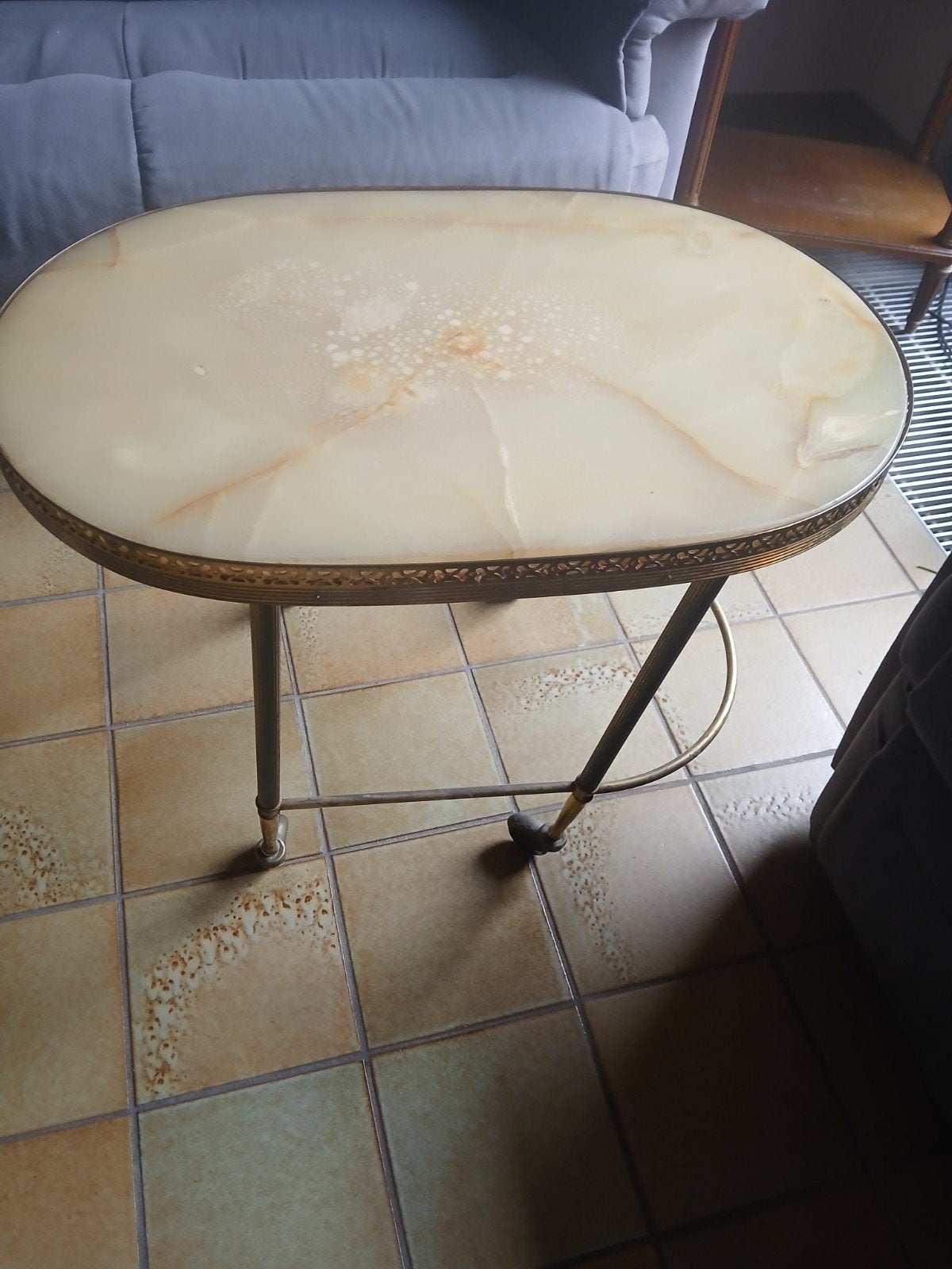 bijzettafel vintage 2 stuks, Ophalen