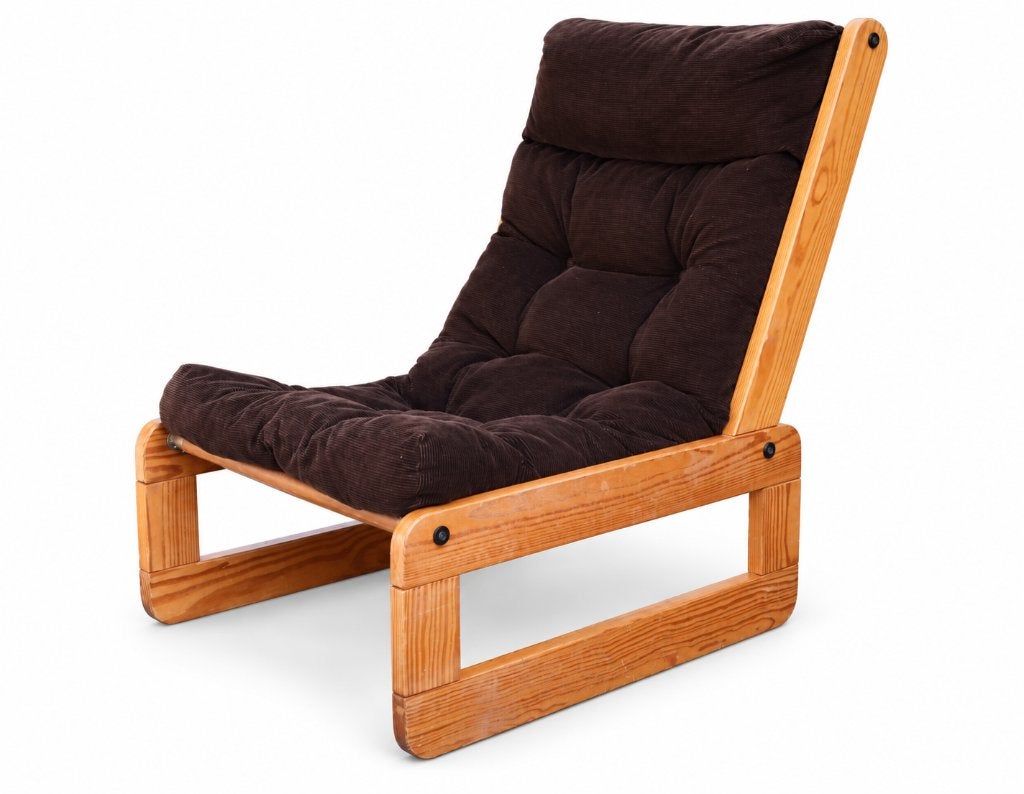 Vintage brutalistische fauteuil uit de jaren 70 Relax Stoel, Antiquités & Art, Enlèvement
