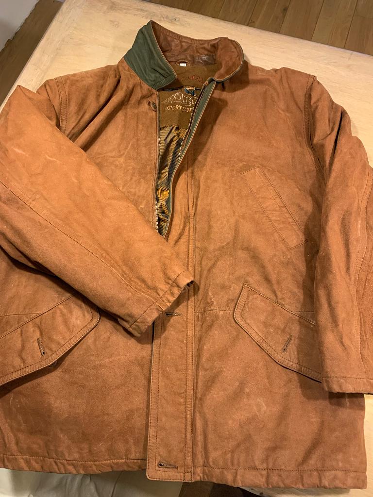 Veste en cuir vintage pour homme XXL, Enlèvement ou Envoi, Brun, Autres tailles, P&P Company