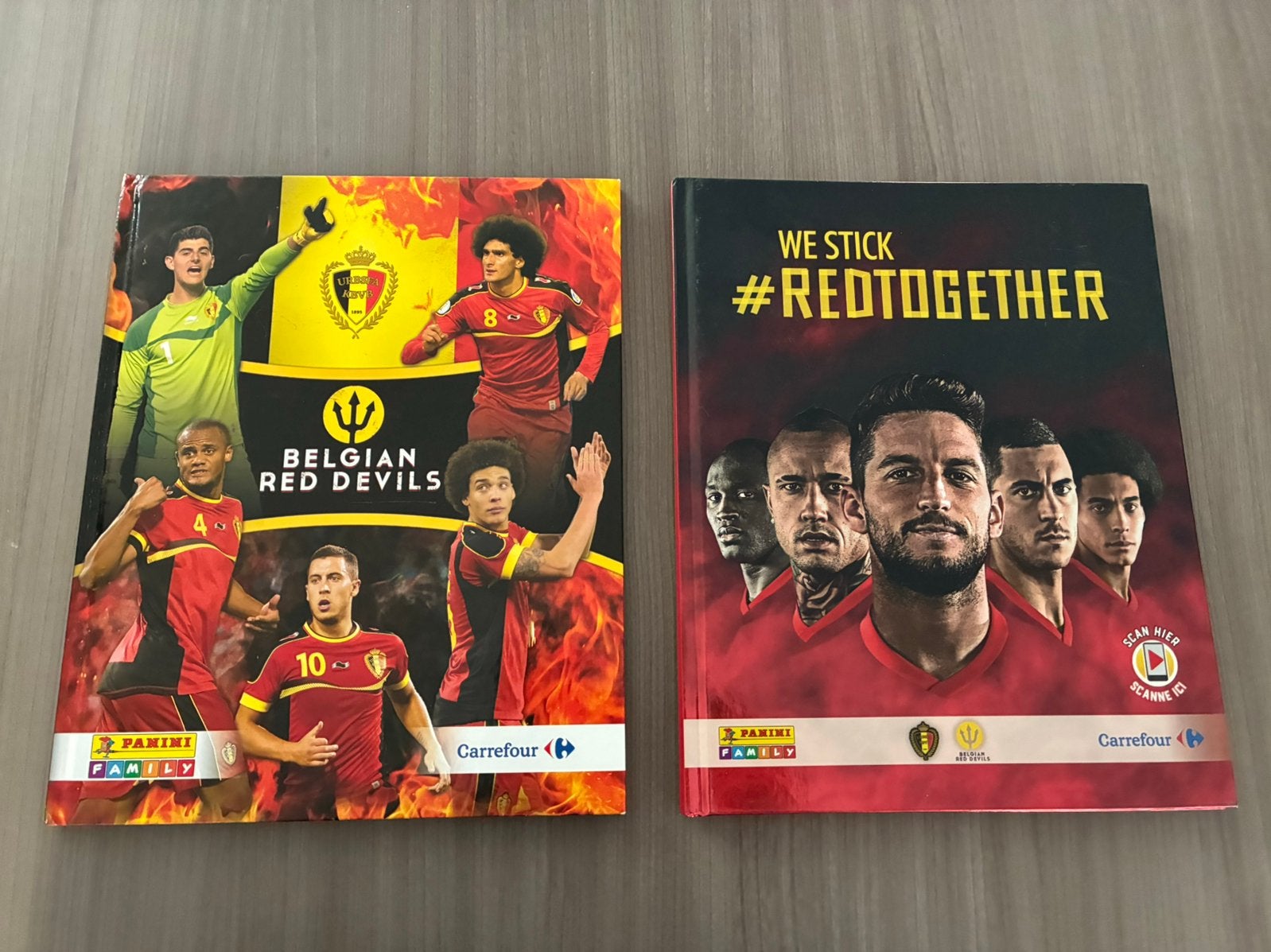 Pakket stickerboeken Rode Duivels WK 2014 + 2018, Verzamelen, Ophalen of Verzenden, Nieuw