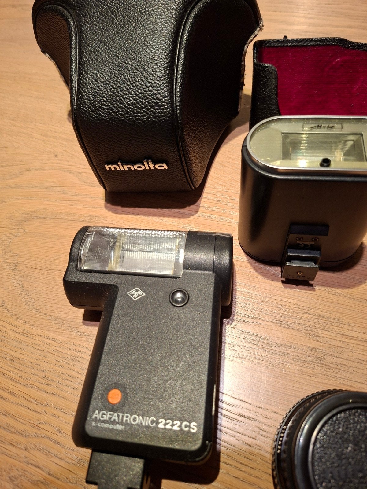 Analoog fototoestel in goede staat., Audio, Tv en Foto, Ophalen, Gebruikt, Minolta, Inclusief tas/hoes