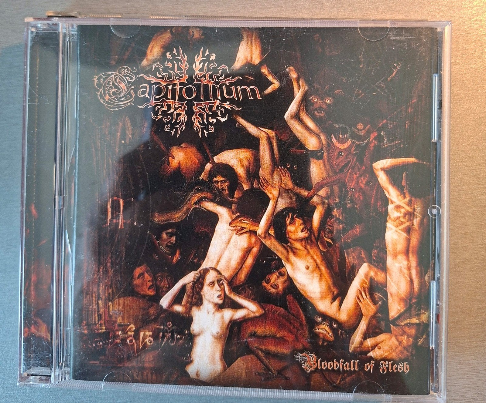 Cd. Capitollium.  Bloodfall of flesh (Black Metal)., Cd's en Dvd's, Ophalen of Verzenden, Black metal