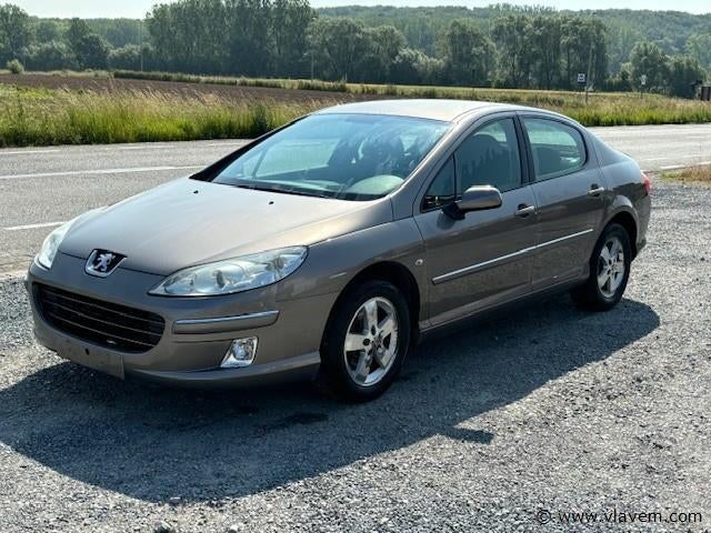 Peugeot 407 1.8 benzine 92d km - motorschade - alle papieren, Voorwielaandrijving, Stof, Zwart, 1749 cc