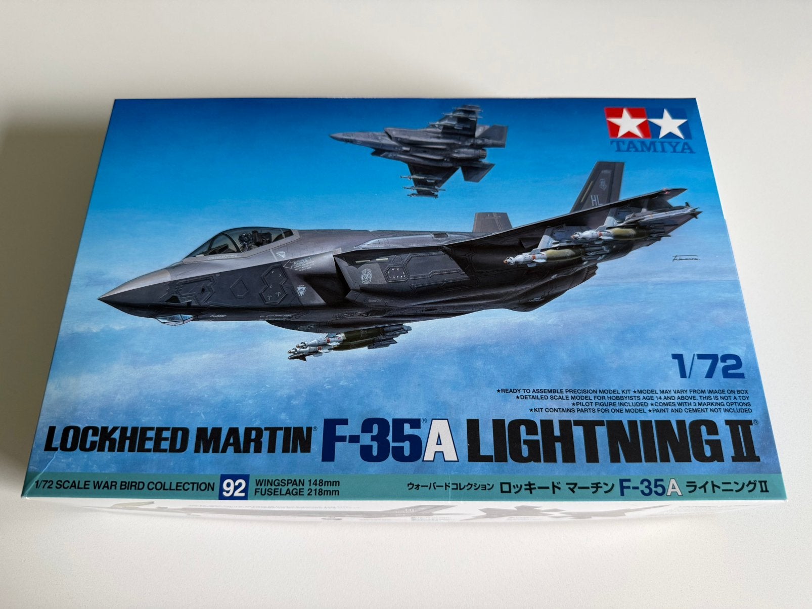 Tamiya F-35A Lightning II 1/72, 1:72 tot 1:144, Nieuw, Vliegtuig, Ophalen