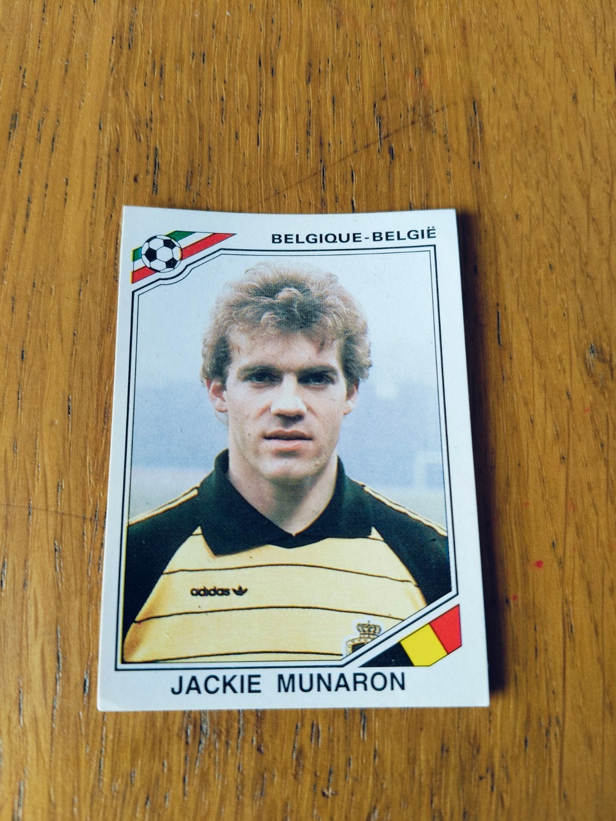 Panini sticker WK Mexico 86 Jackie Munaron België, Ophalen of Verzenden, Sticker