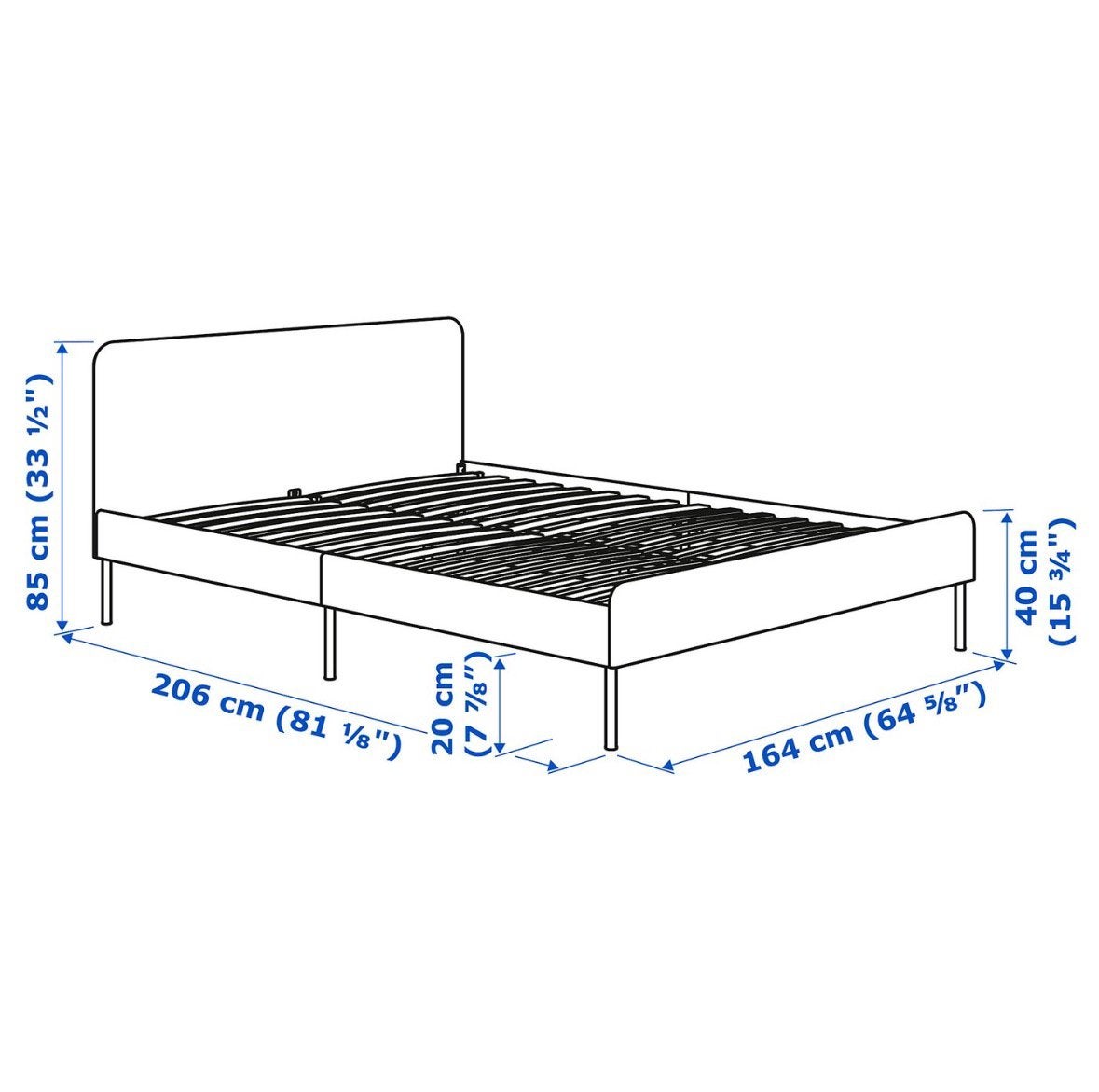 Bed, Ophalen, Overige typen, 200 cm, 160 cm