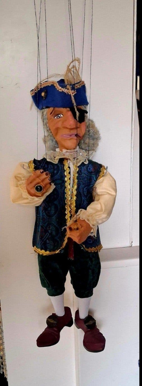 oude Marionet Kapitein Piraat zeer goed staat, Ophalen of Verzenden