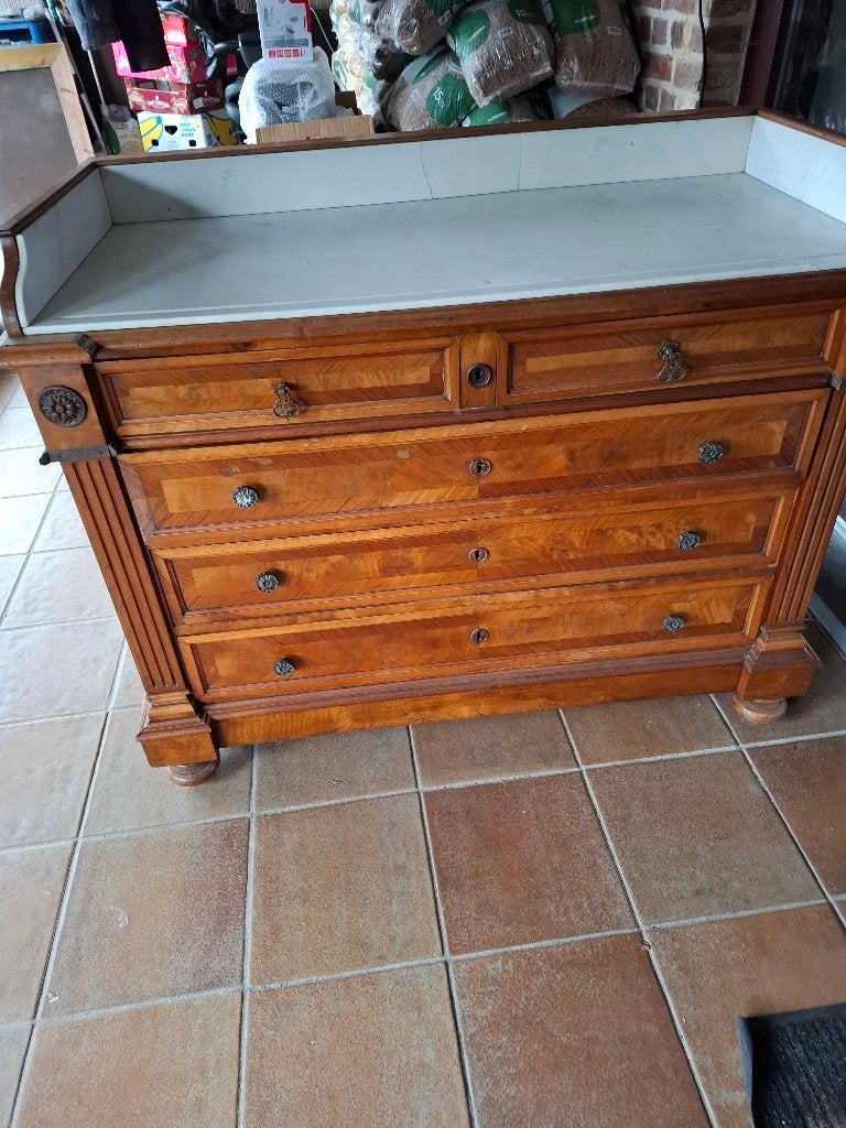 Ladekast+ nachtkast, Huis en Inrichting, Ophalen, Gebruikt, 100 tot 150 cm, 5 laden of meer