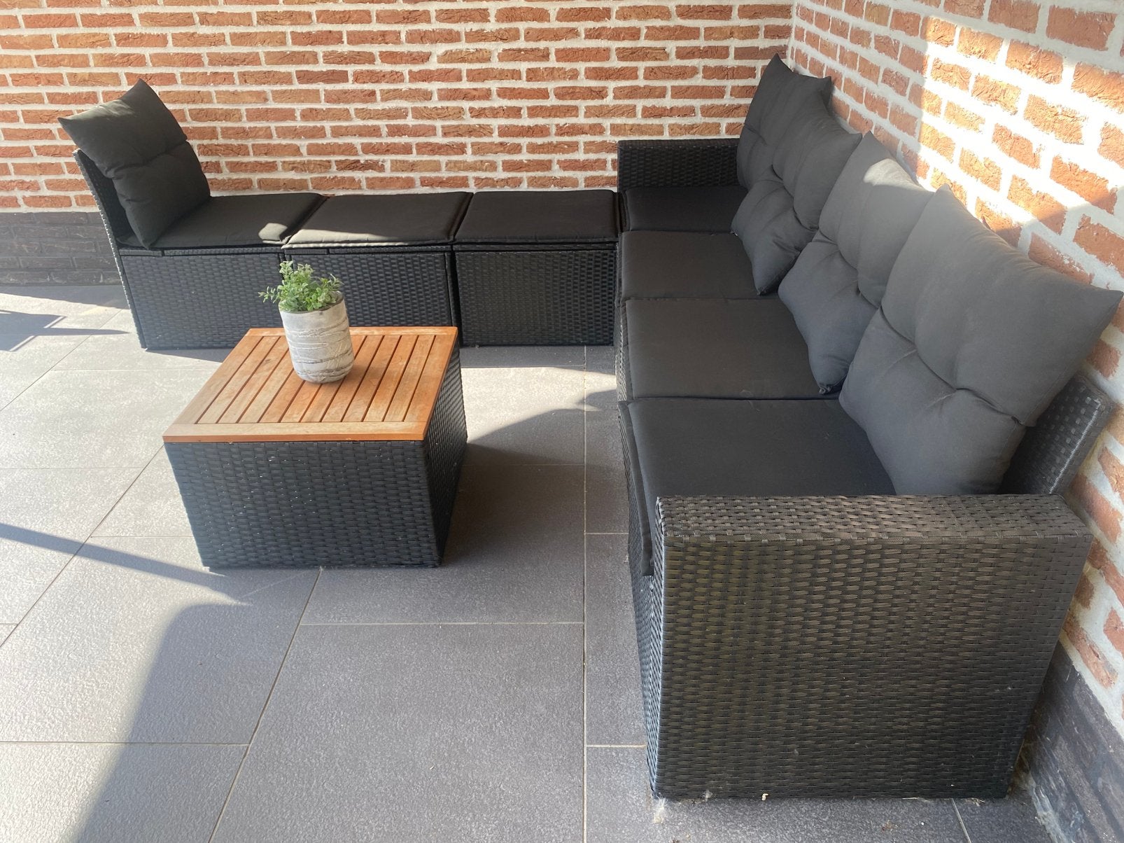 Flexibel lounge set met 7 losse compartimenten, Ophalen, Zo goed als nieuw, Loungeset