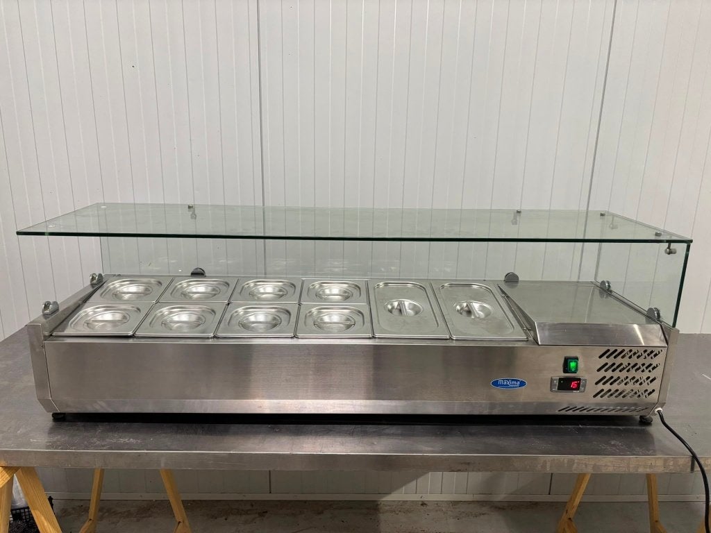 Vitrine réfrigérée de comptoir Maxima 140 cm, Articles professionnels, Enlèvement