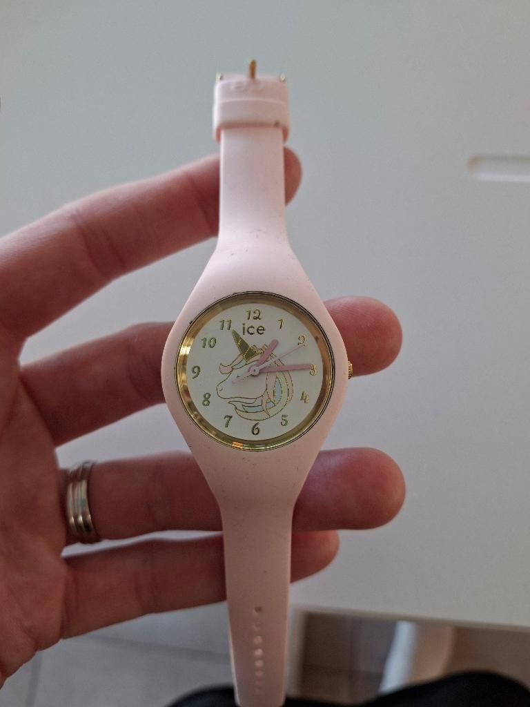 Kinderhorloge, Handtassen en Accessoires, Horloges | Kinderen, Ophalen, Zo goed als nieuw, Roze, Meisje